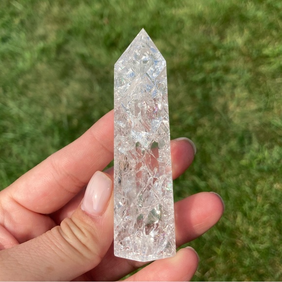 Crackle quartz point - Picture 3 of 6